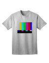 Color Bars Test Signal - Premium Adult T-Shirt Collection-Mens T-shirts-TooLoud-AshGray-Small-Davson Sales
