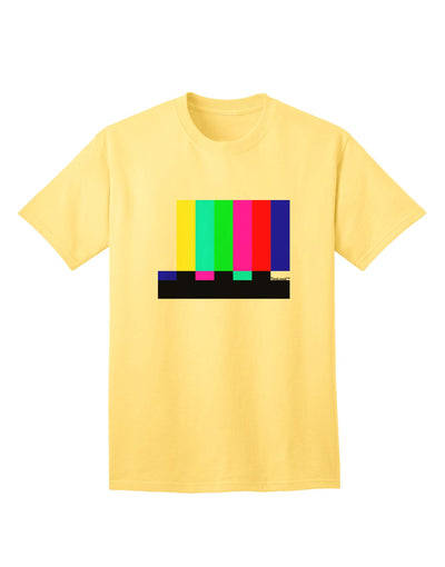 Color Bars Test Signal - Premium Adult T-Shirt Collection-Mens T-shirts-TooLoud-Yellow-Small-Davson Sales