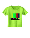 Color Bars Test Signal Toddler T-Shirt-Toddler T-Shirt-TooLoud-Lime-Green-2T-Davson Sales