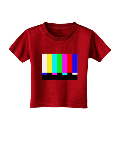 Color Bars Test Signal Toddler T-Shirt Dark-Toddler T-Shirt-TooLoud-Clover-Green-2T-Davson Sales