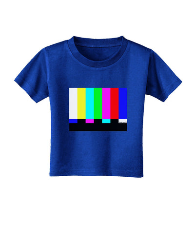 Color Bars Test Signal Toddler T-Shirt Dark-Toddler T-Shirt-TooLoud-Red-2T-Davson Sales