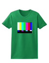 Color Bars Test Signal Womens Dark T-Shirt-TooLoud-Kelly-Green-X-Small-Davson Sales