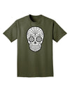 Color Your Own Dia de los Muertos Calavera Adult Dark T-Shirt-Mens T-Shirt-TooLoud-Military-Green-Small-Davson Sales