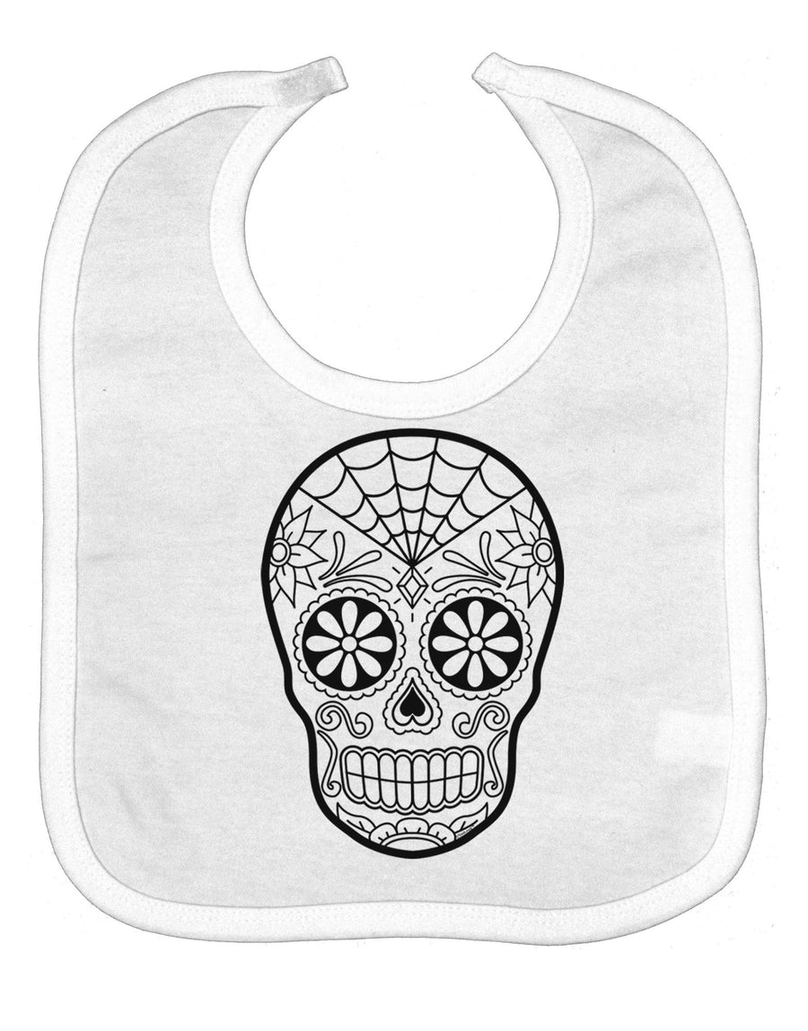 Color Your Own Dia de los Muertos Calavera Baby Bib