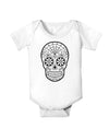 Color Your Own Dia de los Muertos Calavera Baby Romper Bodysuit-Baby Romper-TooLoud-White-06-Months-Davson Sales