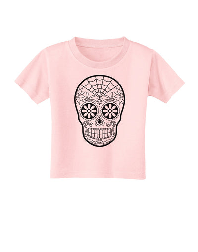 Color Your Own Dia de los Muertos Calavera Toddler T-Shirt-Toddler T-Shirt-TooLoud-Light-Pink-2T-Davson Sales