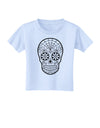 Color Your Own Dia de los Muertos Calavera Toddler T-Shirt-Toddler T-Shirt-TooLoud-Light-Blue-2T-Davson Sales