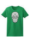 Color Your Own Dia de los Muertos Calavera Womens Dark T-Shirt-TooLoud-Kelly-Green-X-Small-Davson Sales