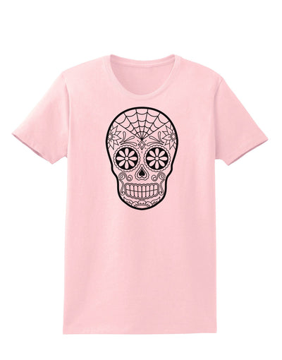 Color Your Own Dia de los Muertos Calavera Womens T-Shirt-Womens T-Shirt-TooLoud-PalePink-X-Small-Davson Sales