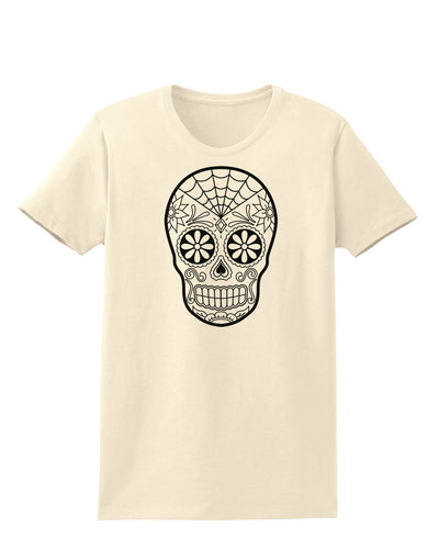 Color Your Own Dia de los Muertos Calavera Womens T-Shirt-Womens T-Shirt-TooLoud-Natural-X-Small-Davson Sales