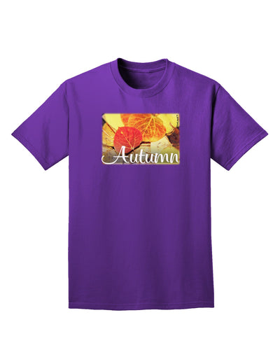 Colorado - Autumn Text Adult T-Shirt-Mens T-Shirt-TooLoud-Purple-XXXX-Large-Davson Sales