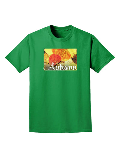 Colorado - Autumn Text Adult T-Shirt-Mens T-Shirt-TooLoud-Kelly-Green-Small-Davson Sales