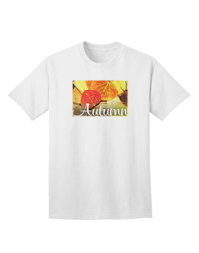 Colorado - Autumn Text Adult T-Shirt-Mens T-Shirt-TooLoud-White-Small-Davson Sales