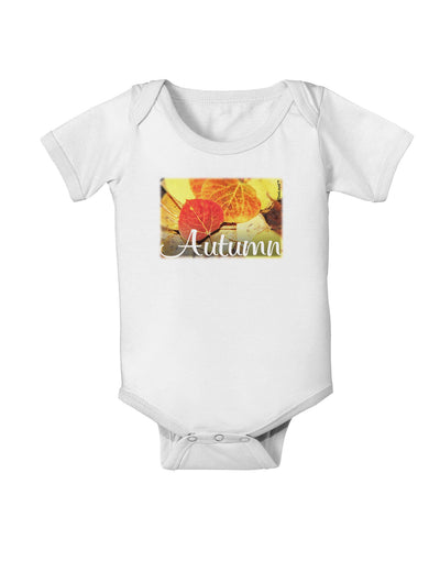 Colorado - Autumn Text Baby Romper Bodysuit-Baby Romper-TooLoud-White-06-Months-Davson Sales