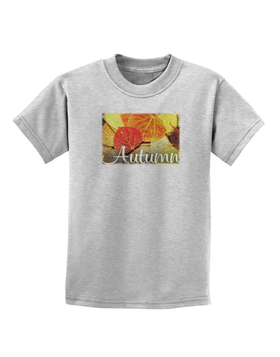 Colorado - Autumn Text Childrens T-Shirt-Childrens T-Shirt-TooLoud-AshGray-X-Small-Davson Sales