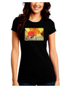 Colorado - Autumn Text Juniors Crew Dark T-Shirt-T-Shirts Juniors Tops-TooLoud-Black-Juniors Fitted Small-Davson Sales