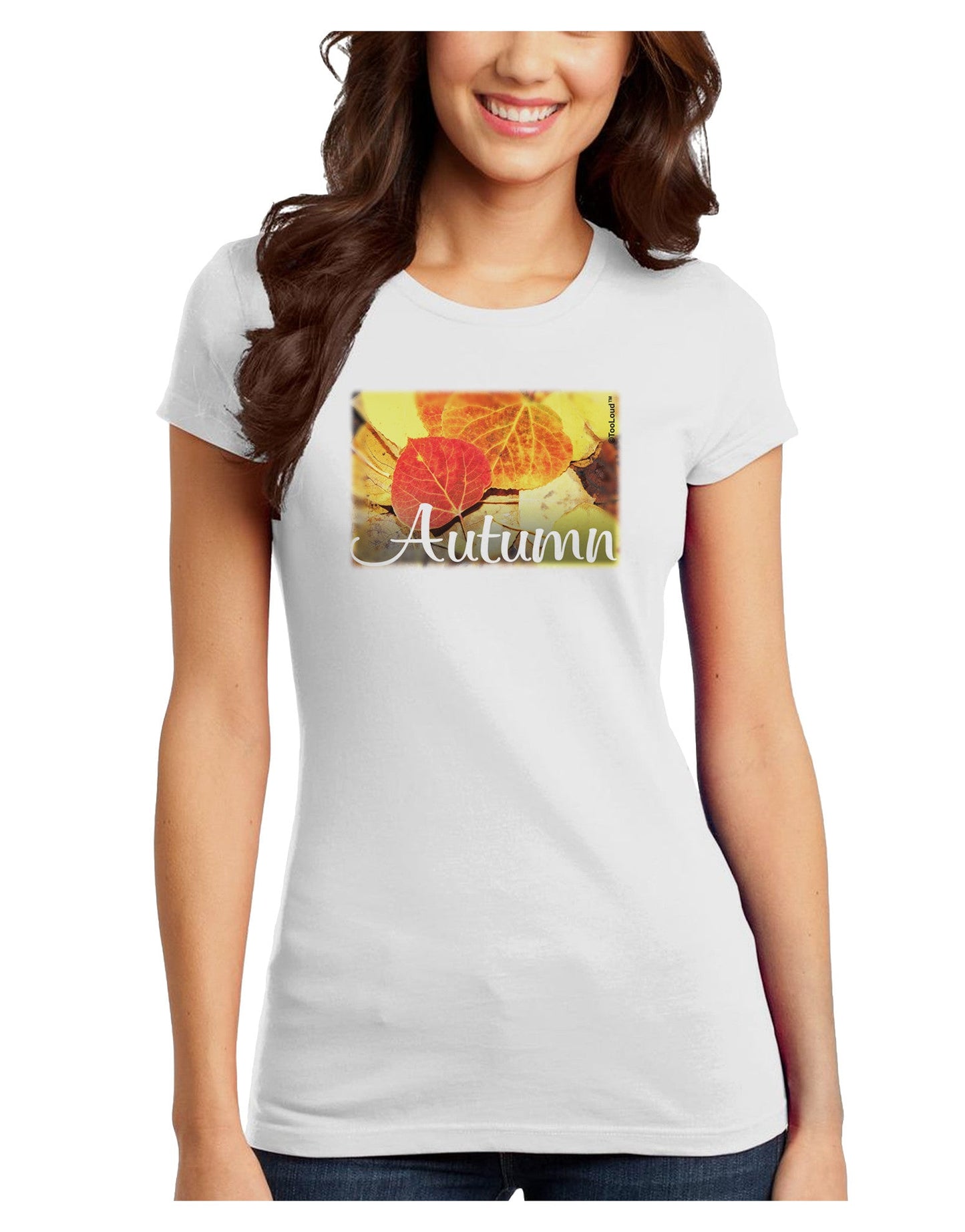 Colorado - Autumn Text Juniors T-Shirt-Womens Juniors T-Shirt-TooLoud-White-Juniors Fitted X-Small-Davson Sales