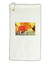 Colorado - Autumn Text Micro Terry Gromet Golf Towel 16 x 25 inch-Golf Towel-TooLoud-White-Davson Sales