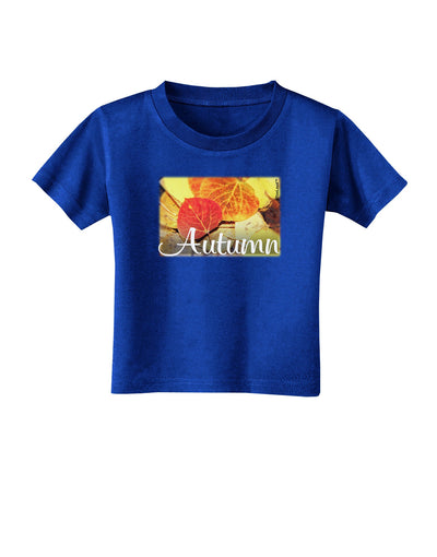 Colorado - Autumn Text Toddler T-Shirt Dark-Toddler T-Shirt-TooLoud-Royal-Blue-2T-Davson Sales