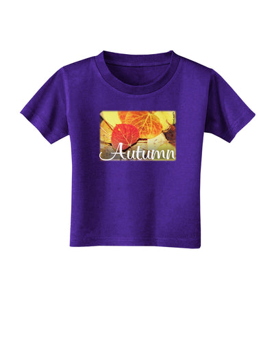 Colorado - Autumn Text Toddler T-Shirt Dark-Toddler T-Shirt-TooLoud-Purple-2T-Davson Sales