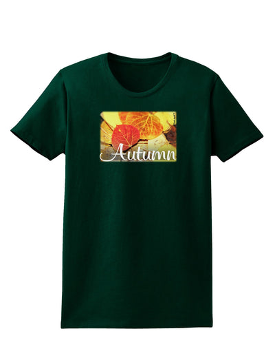 Colorado - Autumn Text Womens Dark T-Shirt-TooLoud-Forest-Green-Small-Davson Sales