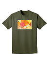 Colorado - Autumn WaterColor Adult T-Shirt-Mens T-Shirt-TooLoud-Military-Green-Small-Davson Sales
