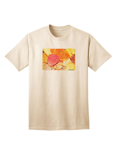Colorado - Autumn WaterColor Adult T-Shirt-Mens T-Shirt-TooLoud-Natural-Small-Davson Sales
