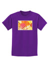 Colorado - Autumn WaterColor Childrens Dark T-Shirt-Childrens T-Shirt-TooLoud-Purple-X-Small-Davson Sales