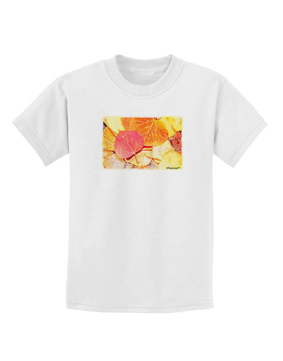 Colorado - Autumn WaterColor Childrens T-Shirt-Childrens T-Shirt-TooLoud-White-X-Small-Davson Sales