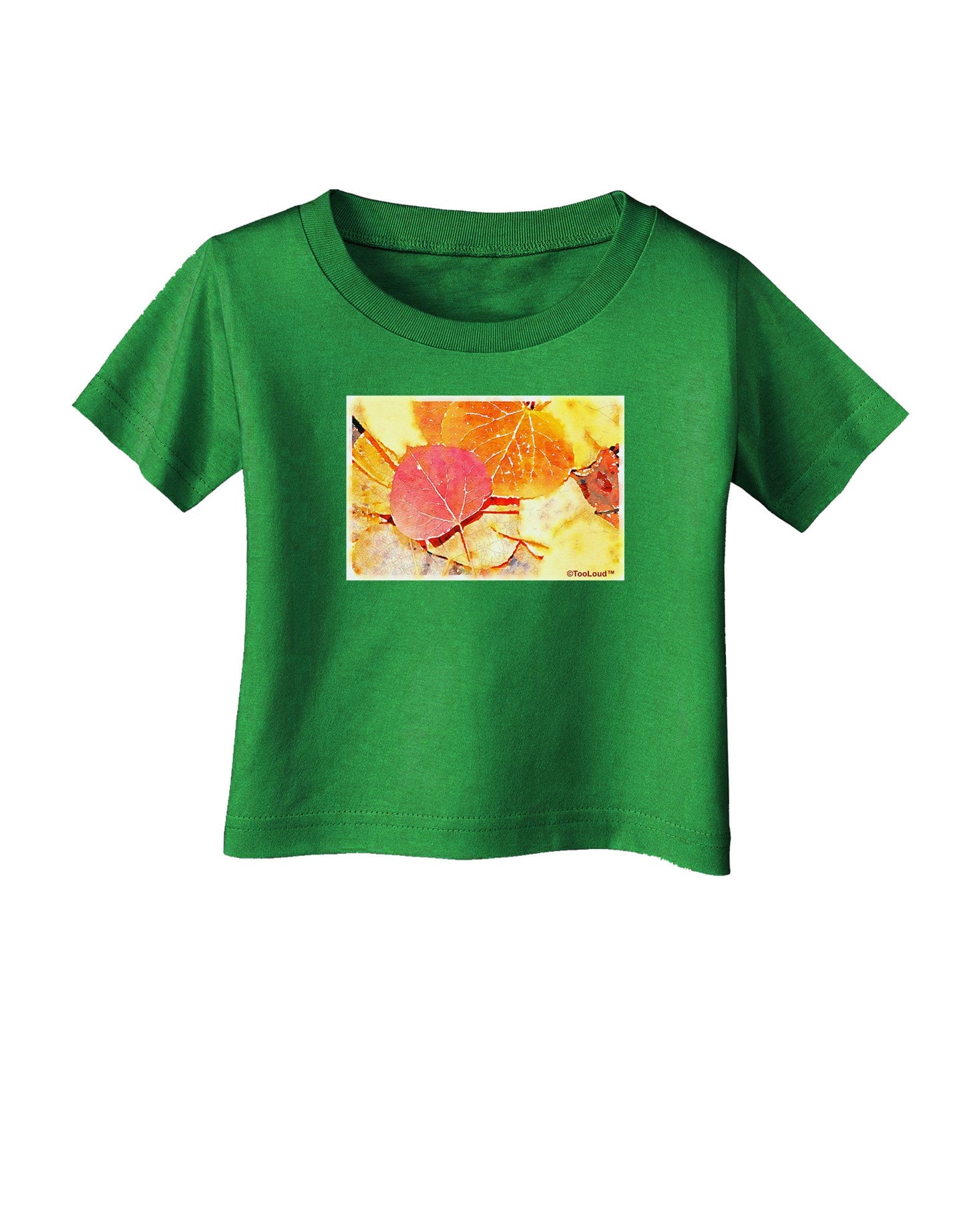 Colorado - Autumn WaterColor Infant T-Shirt Dark-Infant T-Shirt-TooLoud-Clover-Green-06-Months-Davson Sales