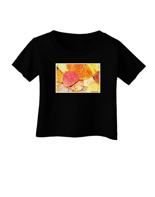 Colorado - Autumn WaterColor Infant T-Shirt Dark-Infant T-Shirt-TooLoud-Black-06-Months-Davson Sales