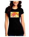 Colorado - Autumn WaterColor Juniors Crew Dark T-Shirt-T-Shirts Juniors Tops-TooLoud-Black-Juniors Fitted Small-Davson Sales