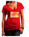 Colorado - Autumn WaterColor Juniors V-Neck Dark T-Shirt-Womens V-Neck T-Shirts-TooLoud-Red-Juniors Fitted Small-Davson Sales