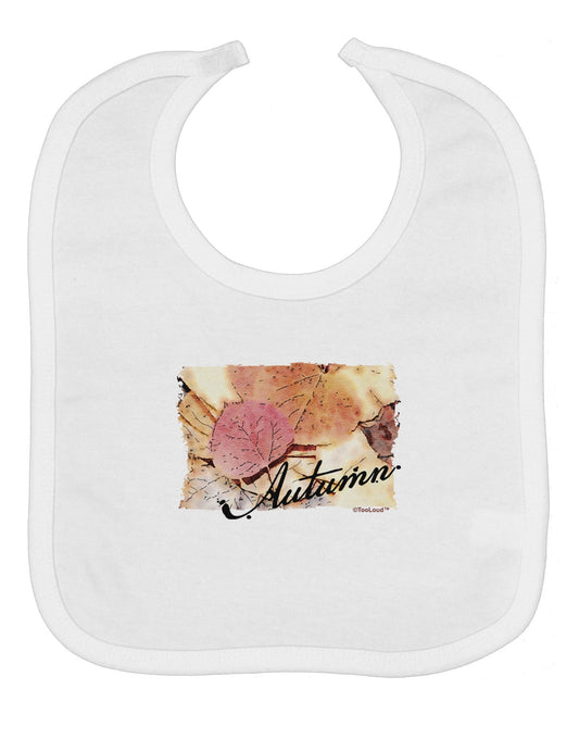 Colorado - Autumn WaterColor Text Baby Bib