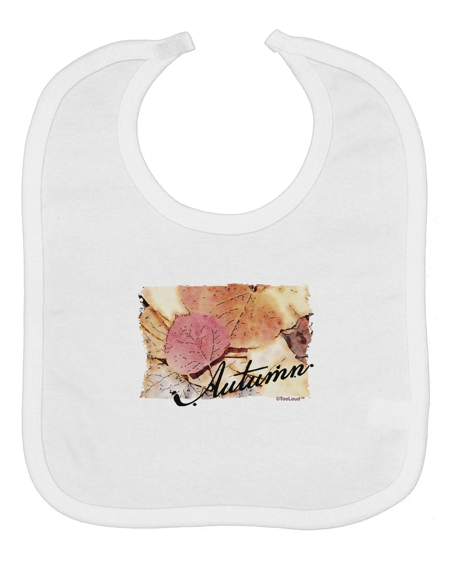 Colorado - Autumn WaterColor Text Baby Bib