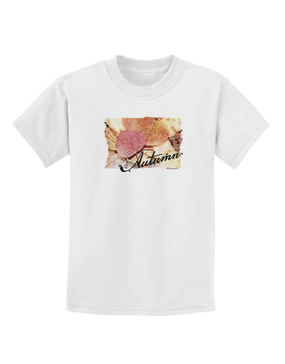 Colorado - Autumn WaterColor Text Childrens T-Shirt-Childrens T-Shirt-TooLoud-White-X-Small-Davson Sales