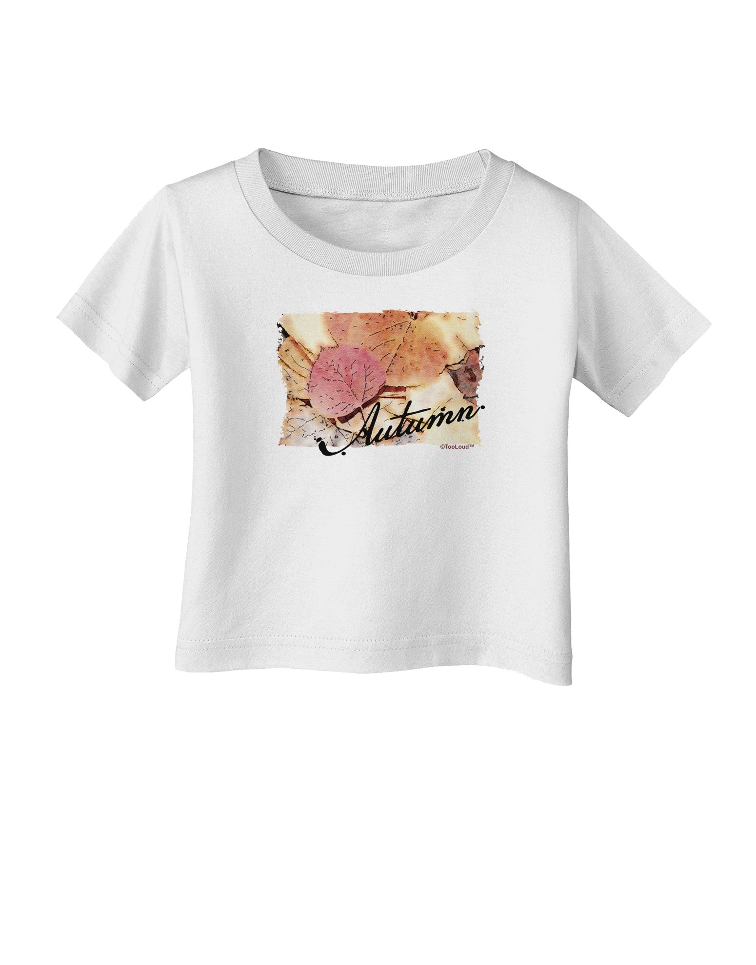 Colorado - Autumn WaterColor Text Infant T-Shirt-Infant T-Shirt-TooLoud-White-06-Months-Davson Sales