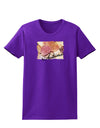 Colorado - Autumn WaterColor Text Womens Dark T-Shirt-TooLoud-Purple-X-Small-Davson Sales