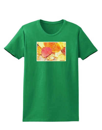 Colorado - Autumn WaterColor Womens Dark T-Shirt-TooLoud-Kelly-Green-X-Small-Davson Sales