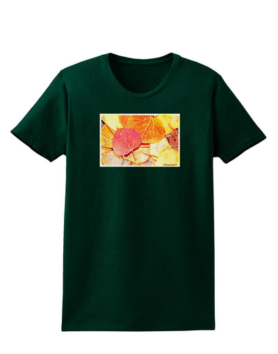 Colorado - Autumn WaterColor Womens Dark T-Shirt-TooLoud-Forest-Green-Small-Davson Sales