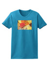 Colorado - Autumn Womens Dark T-Shirt-TooLoud-Turquoise-X-Small-Davson Sales