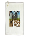 Colorado Bridge Text Micro Terry Gromet Golf Towel 11&#x22;x19-Golf Towel-TooLoud-White-Davson Sales