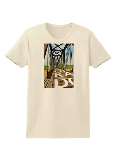 Colorado Bridge Text Womens T-Shirt-Womens T-Shirt-TooLoud-Natural-X-Small-Davson Sales