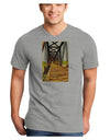 Colorado Bridge Watercolor Adult V-Neck T-shirt-Mens V-Neck T-Shirt-TooLoud-HeatherGray-Small-Davson Sales