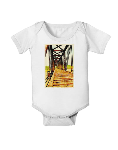 Colorado Bridge Watercolor Baby Romper Bodysuit-Baby Romper-TooLoud-White-06-Months-Davson Sales