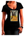 Colorado Bridge Watercolor Juniors V-Neck Dark T-Shirt-Womens V-Neck T-Shirts-TooLoud-Black-Juniors Fitted Small-Davson Sales