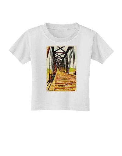 Colorado Bridge Watercolor Toddler T-Shirt-Toddler T-Shirt-TooLoud-White-2T-Davson Sales