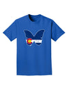 Colorado Butterfly Flag Grunge Adult T-Shirt-Mens T-shirts-TooLoud-Royal-Blue-Small-Davson Sales