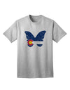 Colorado Butterfly Flag Grunge Adult T-Shirt-Mens T-shirts-TooLoud-AshGray-Small-Davson Sales