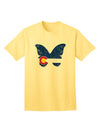 Colorado Butterfly Flag Grunge Adult T-Shirt-Mens T-shirts-TooLoud-Yellow-Small-Davson Sales